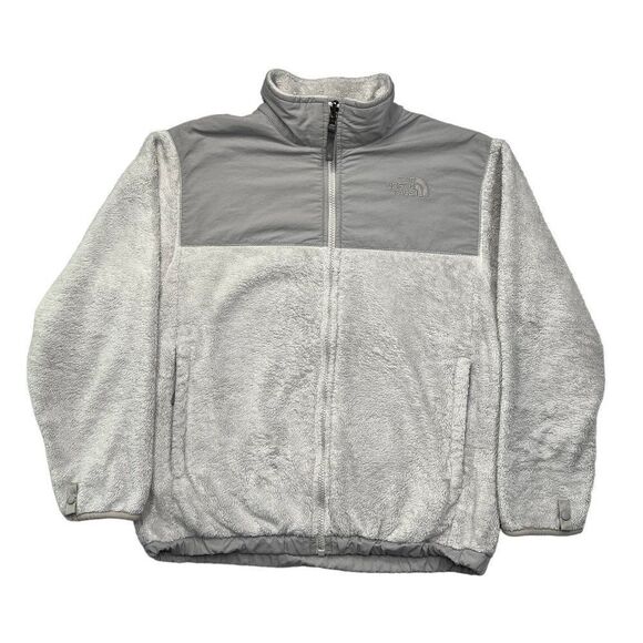 The North Face Jacket Women's Medium Gray Full Zip Fleece Outdoor Fleece Coat - Picture 1 of 9